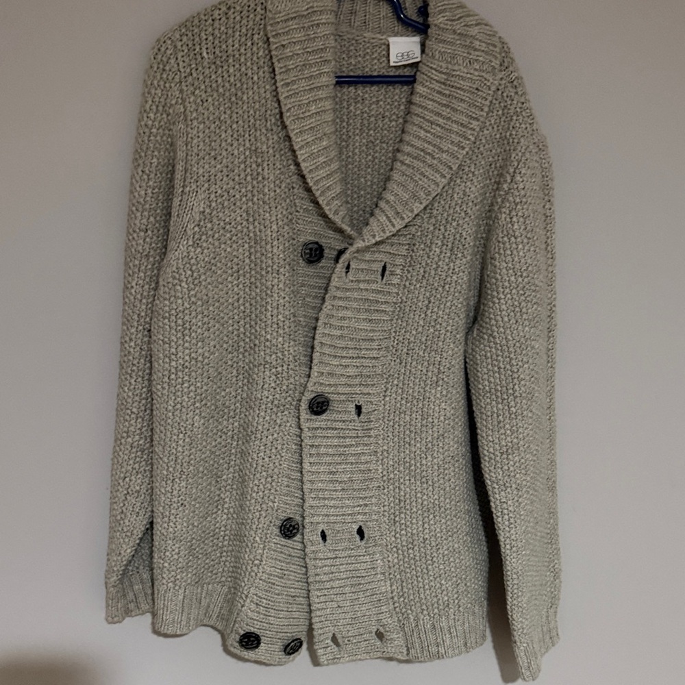 EGG Heather Gray Knit Sweater cardigan